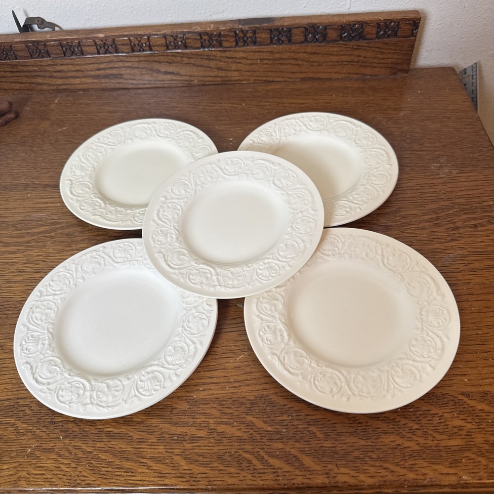 VTG Set of 5 Wedgewood Etruria & Barlaston' Patrician' 6.5" Bread/Dessert Plates